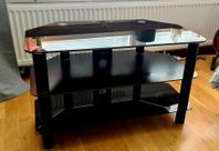 Tv-bänk i härdat glas