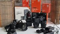 Sony a7iii full format kamera med utrustning 