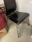 svart bord + 6 stolar