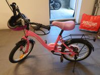 Flickcykel 16 tum, rosa Yosemite med hjälm