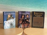 Hela trilogin DEN MÖRKA MATERIAN, Philip Pullman, signerade