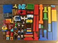Lego Duplo - Polis, traktor, bilar, klossar, gubbar mm