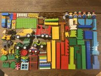 LEGO Duplo - Circus, Safari, bondgård, gubbar, klossar mm
