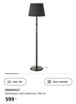 IKEA Kinnahult golvlampa, svart