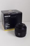 Nikon Nikkor 40mm f2 Z lens