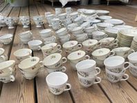 Kaffekoppar och assietter Vintage