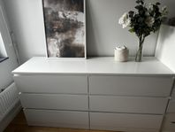 IKEA Malm byrå med 6 lådor