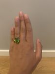 Grön diamant ring