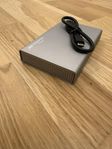 Extern hårddisk 5tb, 10 Gbit/s, aluminium