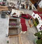 Schleich Hästgård med bil och massa tillbehör