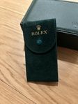 Rolex sammetsfodral i grönt – original