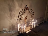 Stor Franskt 1800 tal. Katolsk Altarljusstake