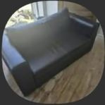Bäddsoffa läder