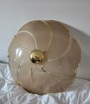 Taklampa plafondmodell brunfärgat glas 85 cm i diameter