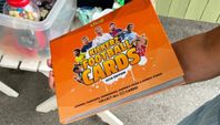football cards two filled filders