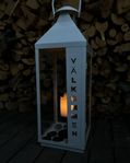 lykta ”välkommen”, dekoration, belysning 