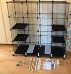 Fågelbur med tillbehör