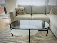 Elegant soffbord i glas