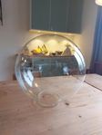 Glasglob /glaskupa för utomhuslampa - klar kupa med blåsor