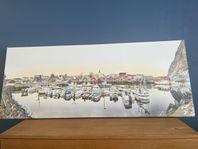 Tavla med skärgårdsmiljö 