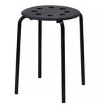 5 st svarta pallar, MARIUS från IKEA