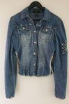 Jeans jacka med detaljer