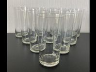 Vintage! 10st vackra gamla handblåsta glas