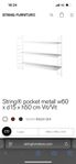 String pocket vit metall