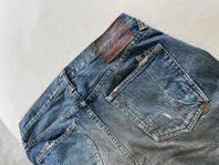 PRPS Jeans 36x36 med tillgjort slitage & färg