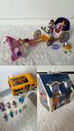 Playmobil dockhus, skolbuss & kungligt par