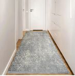 Gråmönstrad matta 120 x 400
