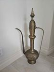 Antik dekorativ mässingskanna / Ewer - 76 cm hög