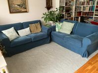 Tvåsitssoffor 2 st IKEA:s Ektorpsoffor