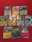 10 pokemonkort EX