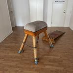 Vintage Gymnastik Bock + Hoppbräda