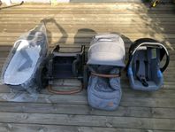 Kinderkraft Barnvagn Prime 2020 3 in 1 Grey