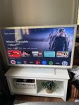 Vit 46’’ Gr. TV (glas bordstativ) med Google TV