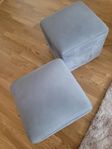 Fyrkantig Sittpuff i Sammet – 40x40 cm