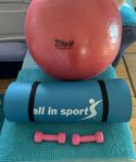 Tränings paket inkl. matta/boll & hantlar