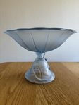 Art Deco Joseph Inwald Barolac Blå Frostad Konstglasskål.