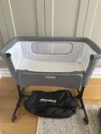 Moweo RIVER Mini Bedside Crib, Mörkgrå – Mycket fint ski