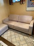 Soffa med lös divan