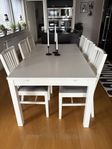 Matbord + 6 stolar