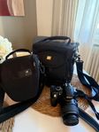 Nikon D3100 med tillbehör