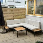 Sensum Soffgrupp Skepparholmen Teak Svart