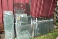 Parti glasrutor / fönsterdelar / uterumsglas – blandade s