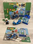 Duplo polismotorcykel och brandbil