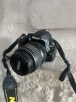 Nikon D3100 systemkamera, 18-55mm VR – DSLR för foto & vi