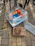 Hamsterbur med tillbehör 