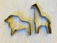 Kakformar: giraff och lejon 